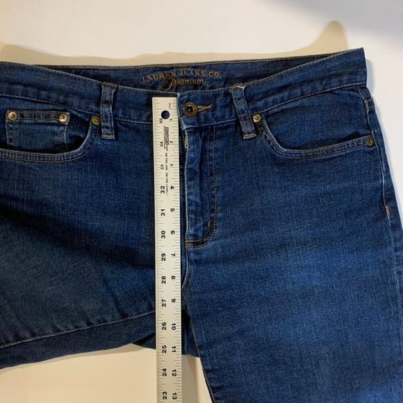 Lauren Jeans Premium Women's‎ Classic Straight Mid Rise Stretch Jeans Size 8 - Picture 12 of 13